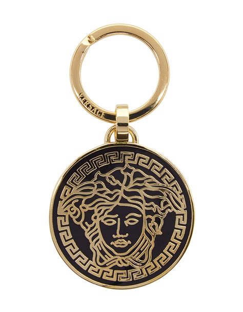 versace key chain men|Versace medusa keychain.